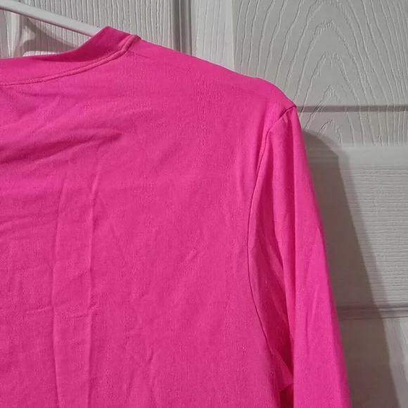 SKIMS Hot Pink Fits Everybody Seamless Long Sleeve, Limited Edition Fuschia, EUC - Picture 8 of 9